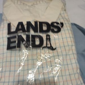 2X lands end t-shirt collar